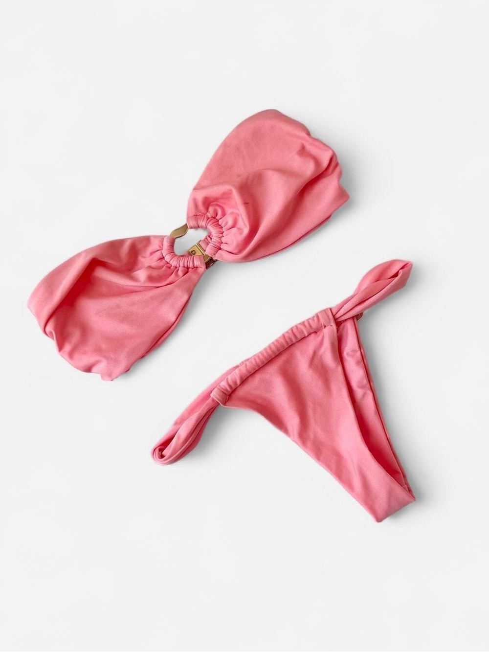 Kamari Pink Bandeau Bikini Set
